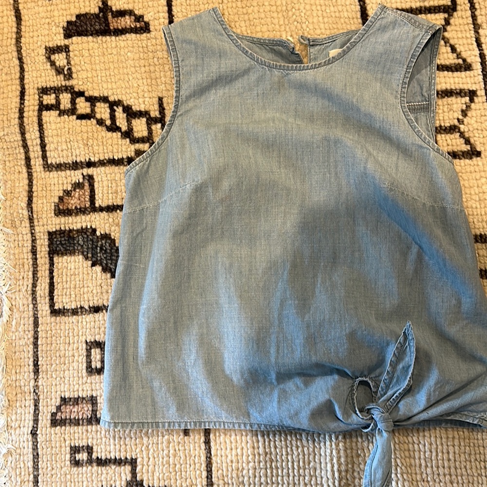J Crew chambray top
